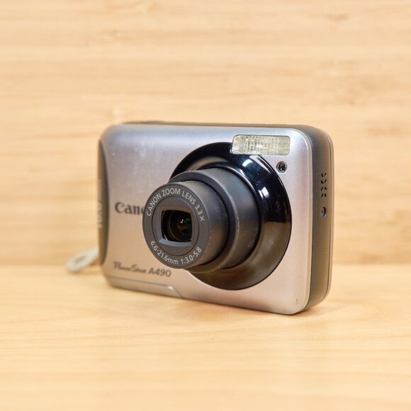 Canon PowerShot A490 10.1 MP Digital Camera, with 3.3x Optical Zoom - Picture 2 of 7